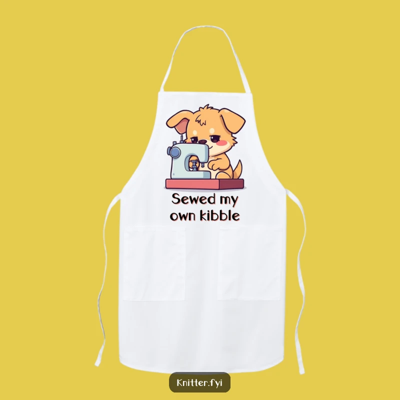 Funny Dog Sewing Apron: Protective Gear for Passionate Sewists