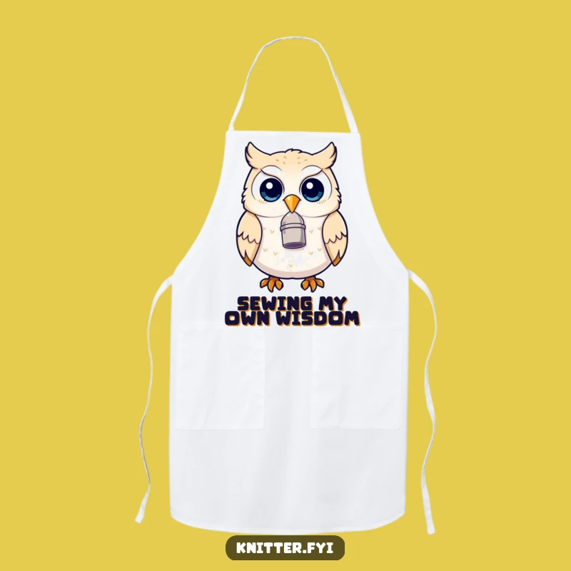 Funny Owl Thimble Beak Apron - Kitchen Humor for Crafty Cooks