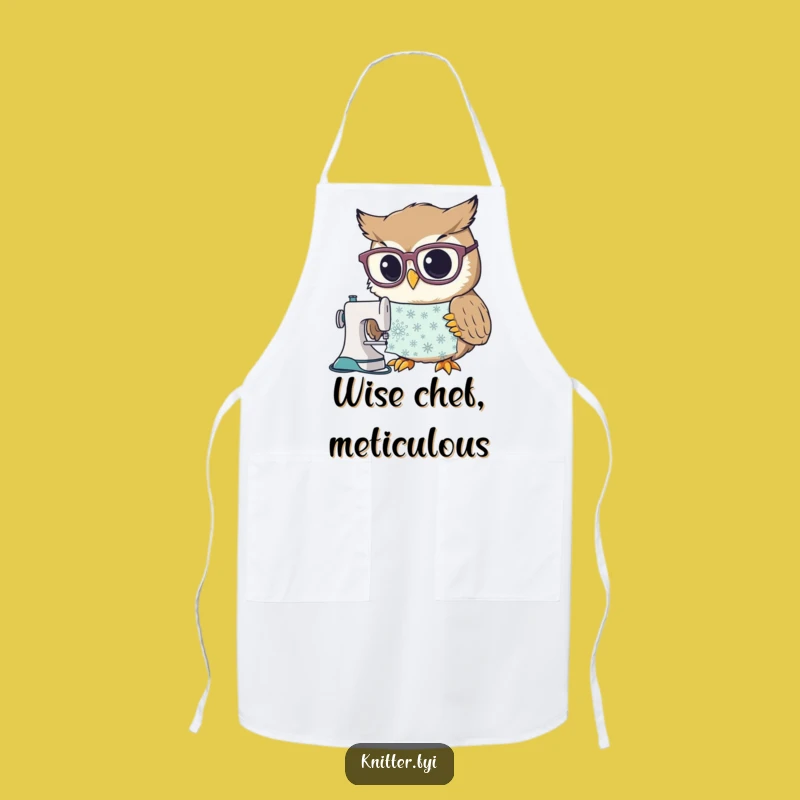 Funny Owl Chef Apron: Curious Sewing Pattern, Whimsical Kitchen Gift