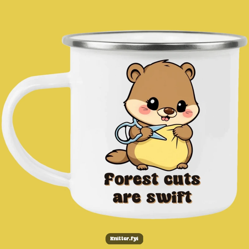 Funny Beaver Camp Mug: Hilarious Beaver Brew Cup for Outdoors