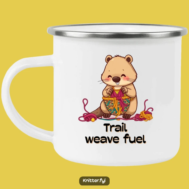 Funny Beaver Camping Mug: Your Rustic Crafting Companion