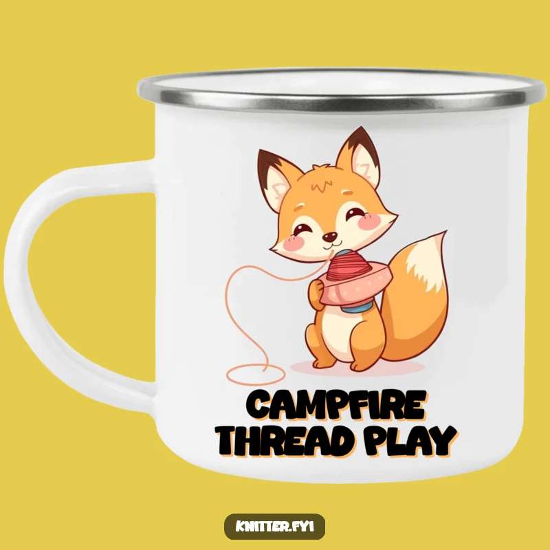Funny Fox Camping Mug: Your Playful Companion for Outdoor Adventures