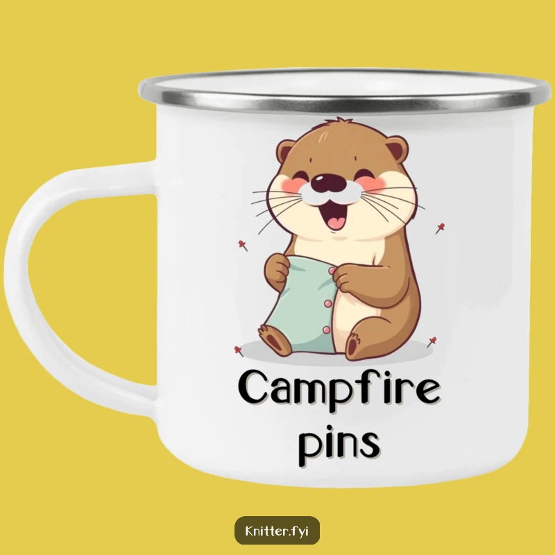 Funny Otter Craft Mug - Excited Pinner, Rugged Funny Gift for Campers