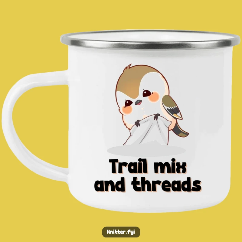 Funny Giggling Chickadee Camping Mug - Outdoor Humor & Bird Lover Gift