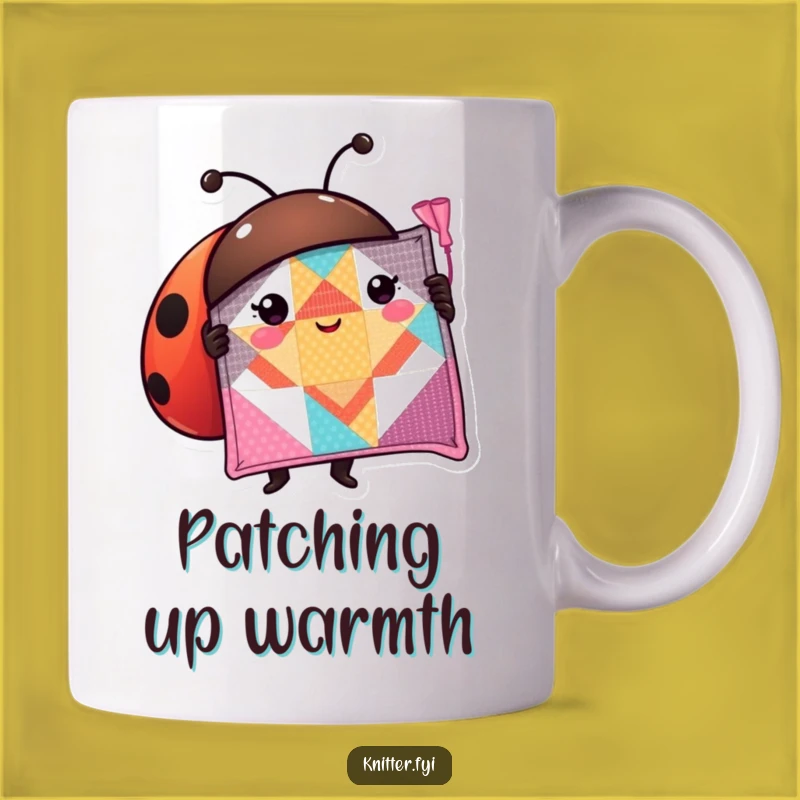 Funny Ladybug Quilt Mug: A Stitch Above the Rest Gift