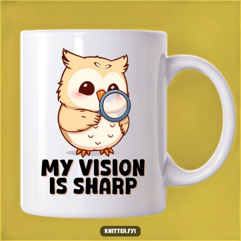 Funny Owl Magnifying Glass Mug: A Hilarious Gift for Detail Lovers