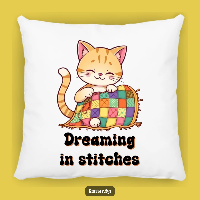 Funny Cat Quilting Pillow: Cozy Comfort with a Hilarious Touch