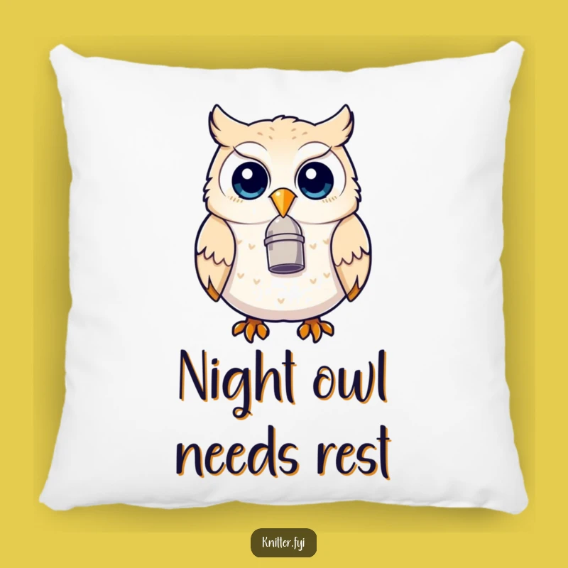 Funny Owl Thimble Beak Pillow - Comfy and Humorous Accent for Your Home