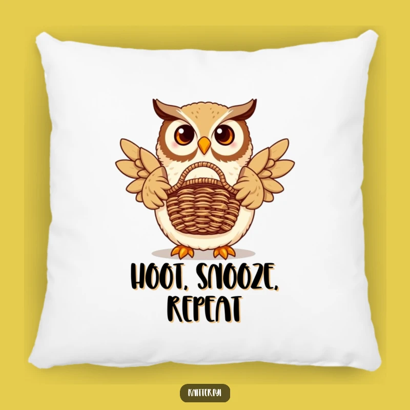 Funny Owl Basket Pillow - Snuggle with This Hilarious Wise Companion
