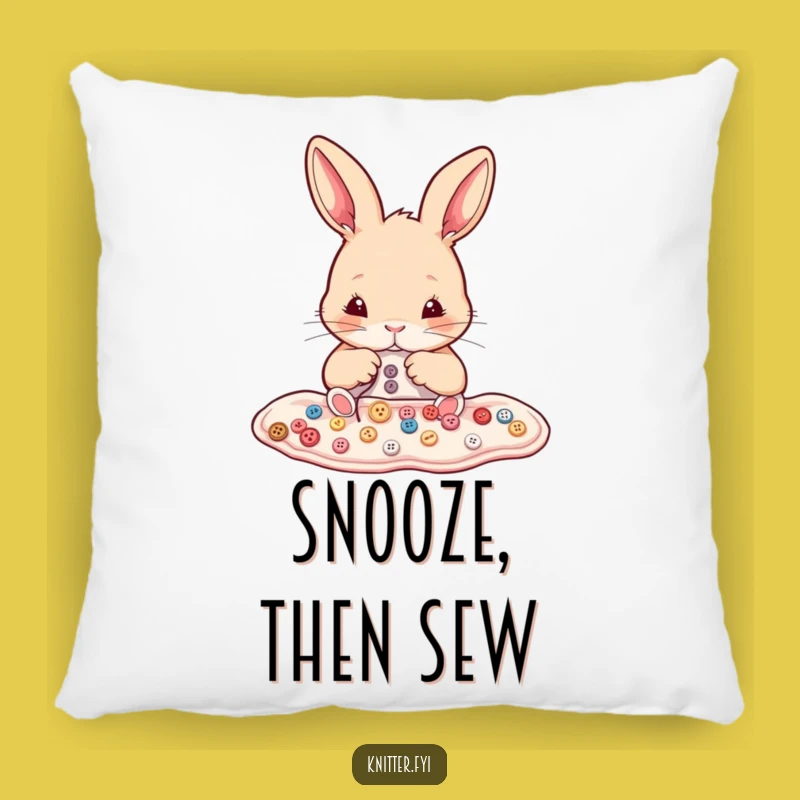 Funny Rabbit Sewing Pillow - Snuggle with This Hilarious Bunny Craft Companion