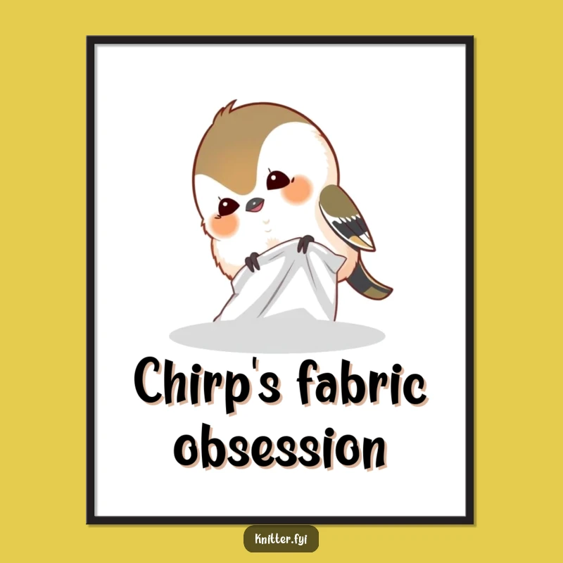 Funny Giggling Chickadee Digital Art - Humorous Bird Wall Decor Gift