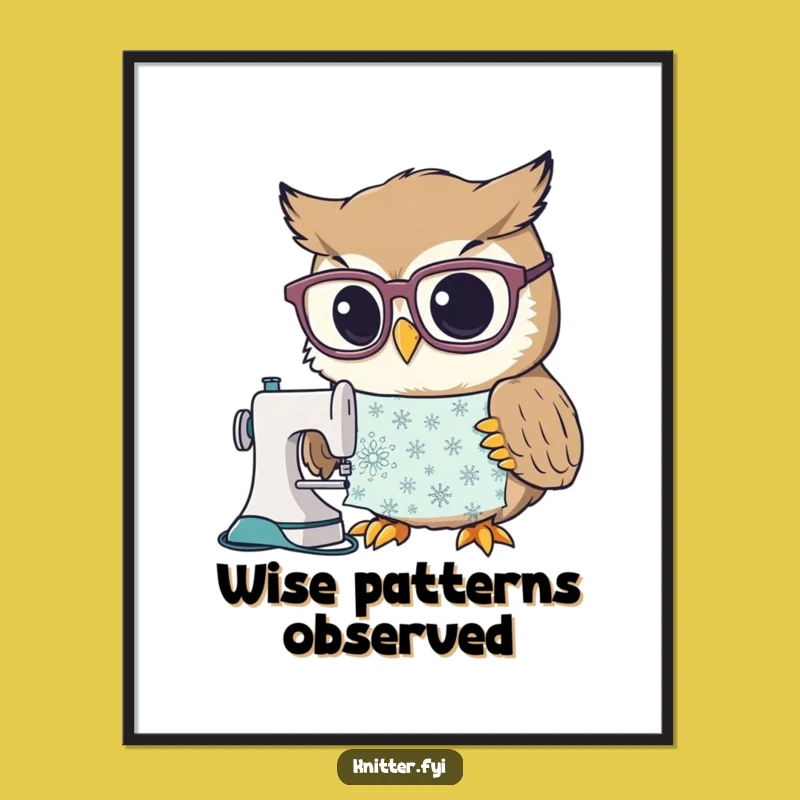 Funny Owl Digital Art: Curious Pattern Study, Instant Whimsical Decor Gift