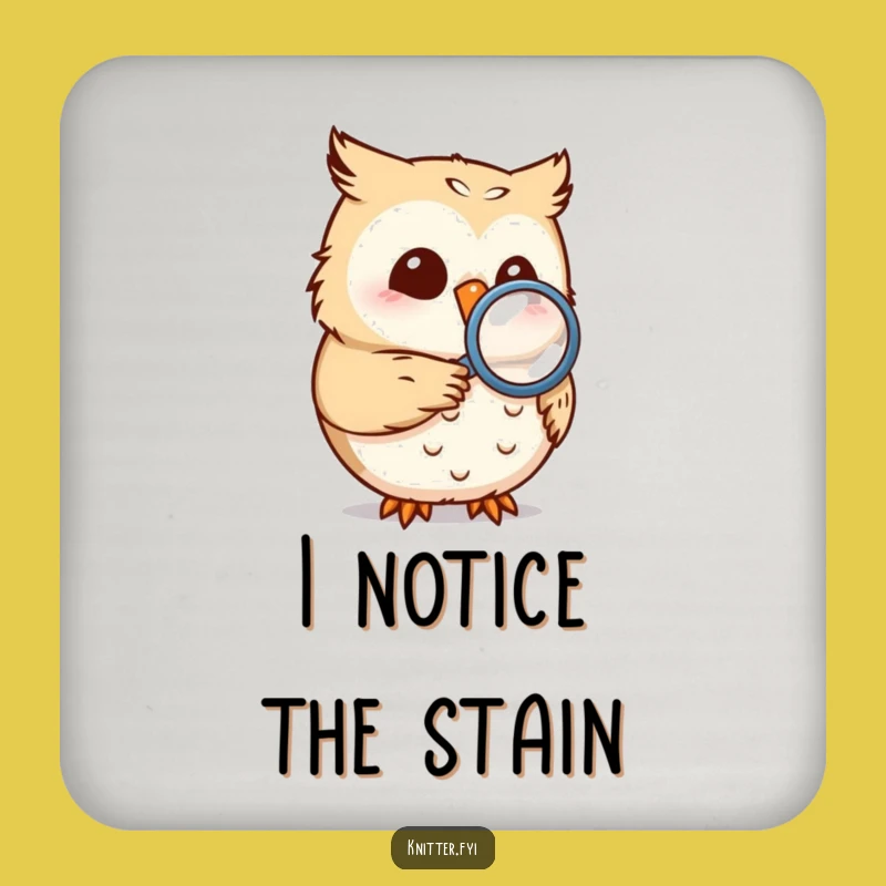 Funny Owl Coaster Set: Hilarious Owl Drink Protection Gift