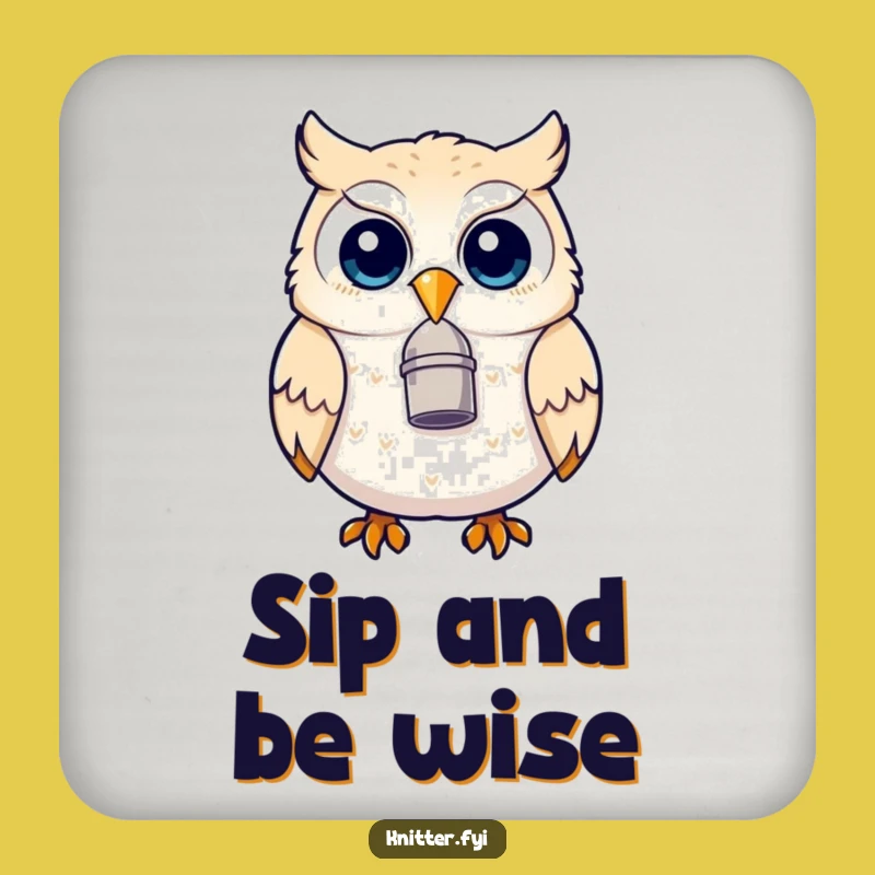 Funny Owl Thimble Beak Coaster - Protect Surfaces with Humorous Charm