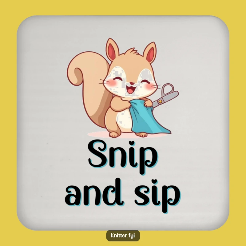 Funny Squirrel Coaster: Protect Surfaces with Crafty Charm