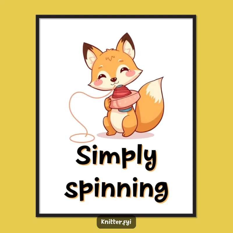 Funny Fox Poster: Decorate Your Space with Playful Whimsy