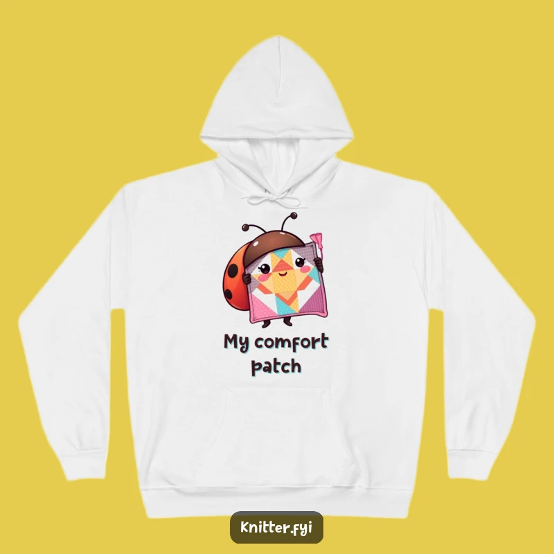 Cozy Funny Ladybug Hoodie: Warm Up with Quilt Love