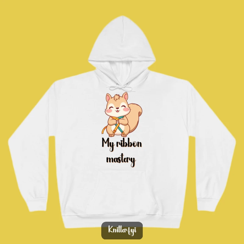 Cozy Funny Squirrel Hoodie: Knot Your Worries Away