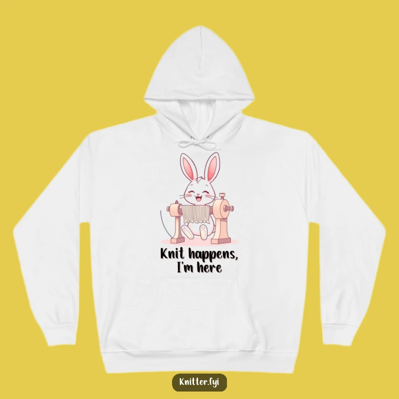 Funny Bunny Knitting Hoodie: Cozy and Chuckle-worthy Gift