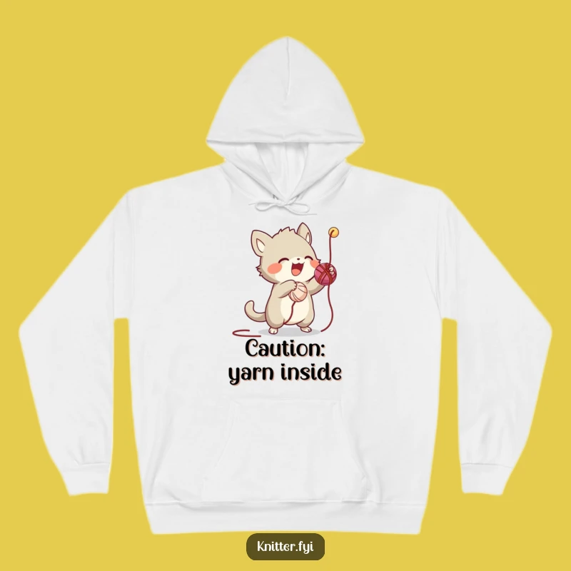Funny Creature Hoodie: Cozy and Hilarious Gift for Yarn Lovers and Knit Wits