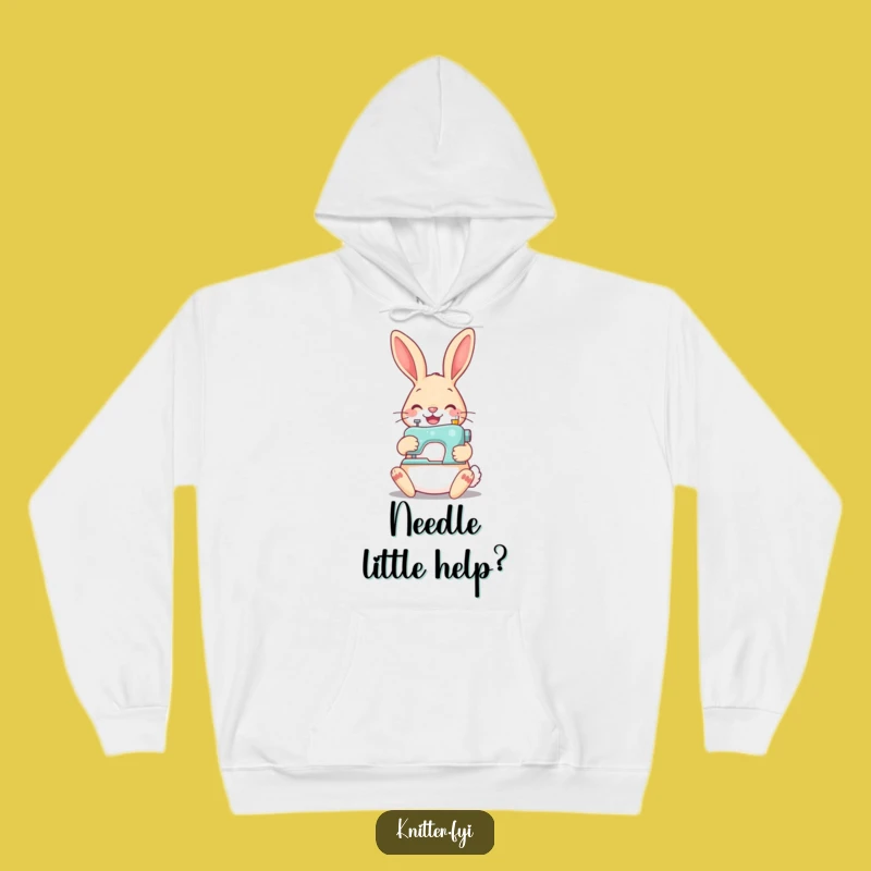 Funny Rabbit Sewing Hoodie - Cozy & Hilarious Crafter's Gift