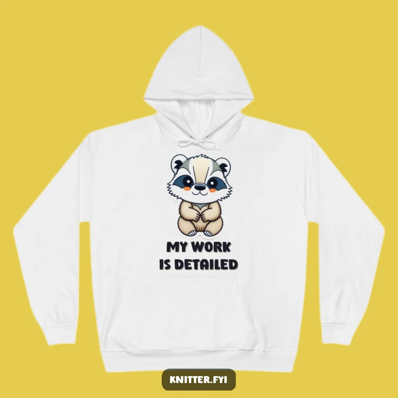 Funny Badger Crafter Hoodie: Cozy & Hilarious Badger Gift