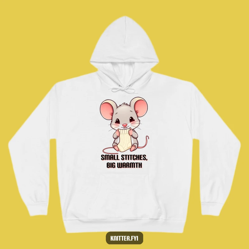 Funny Mouse Knitter Hoodie: Cozy & Hilarious Mouse Gift