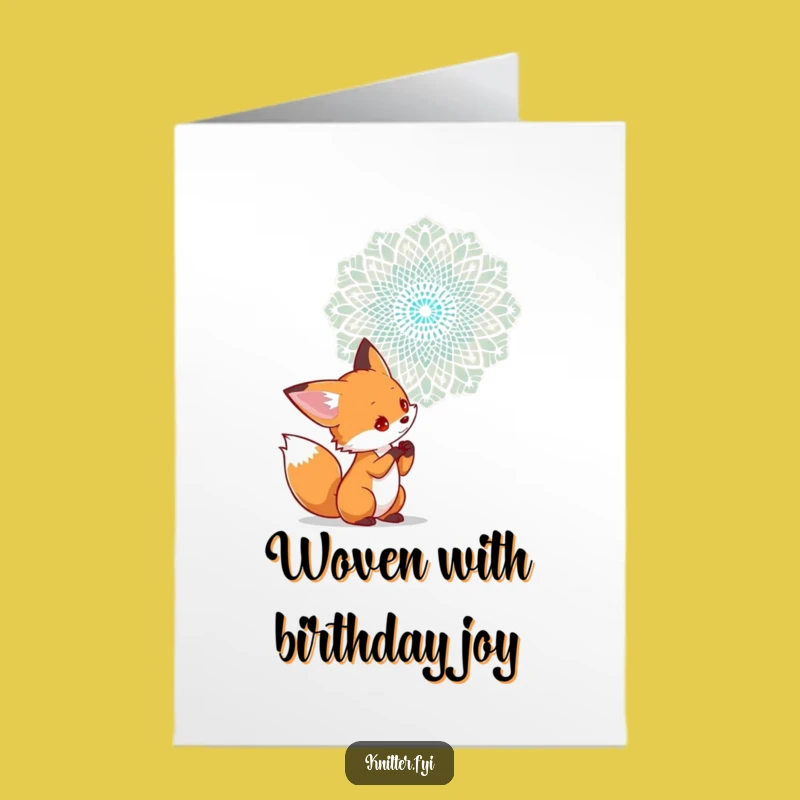 Free Printable Birthday Card: Fox & Lace - Intriguing DIY Gift Download