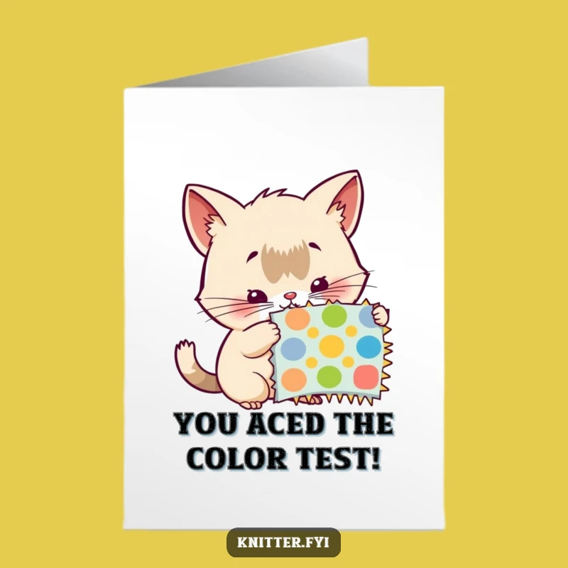 Free Printable Congrats Card: Creature & Pattern Swatch - Artistic Download