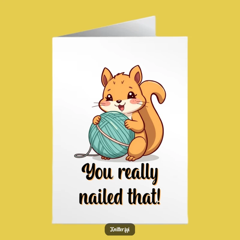 Free Printable Congrats Card: Hilarious Squirrel Yarn, Ideal Downloadable Gift for Success!