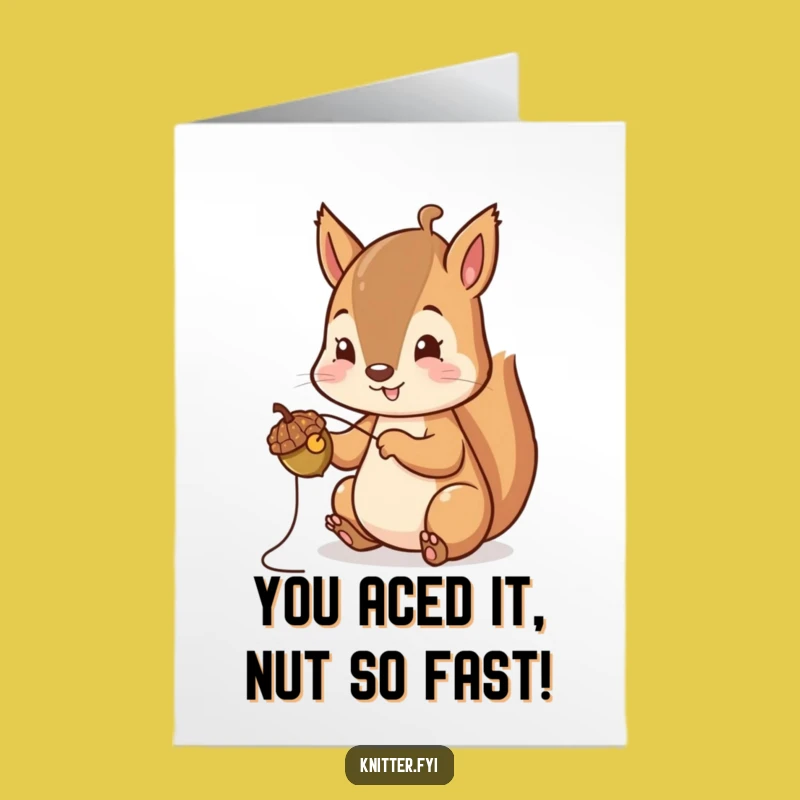 Free Printable Squirrel Congratulations Card: Adorable Downloadable Gift!