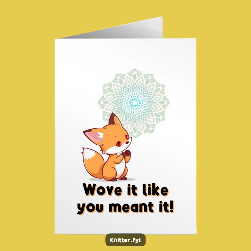 Free Printable Congrats Card: Fox & Lace - Clever Downloadable Gift