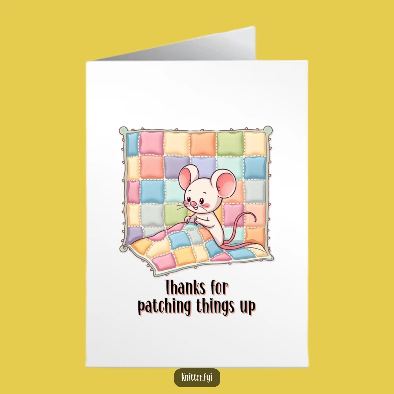 Thanks Free Printable Kawaii Mouse Card - A Colorful Downloadable Gift!