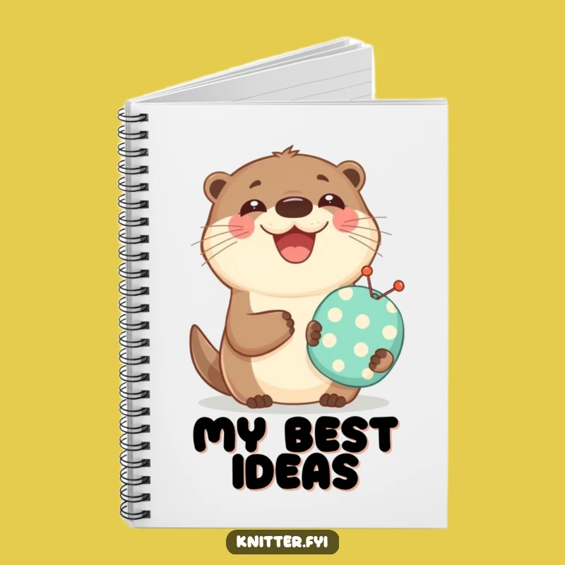 Funny Otter Craft Notebook: Joyful Pincushion Smiling Otter Journal