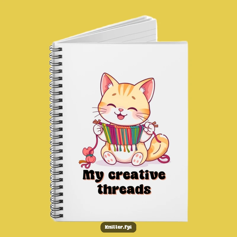 Funny Cat Weaving Ideas Notebook - Jot Down Your Designs