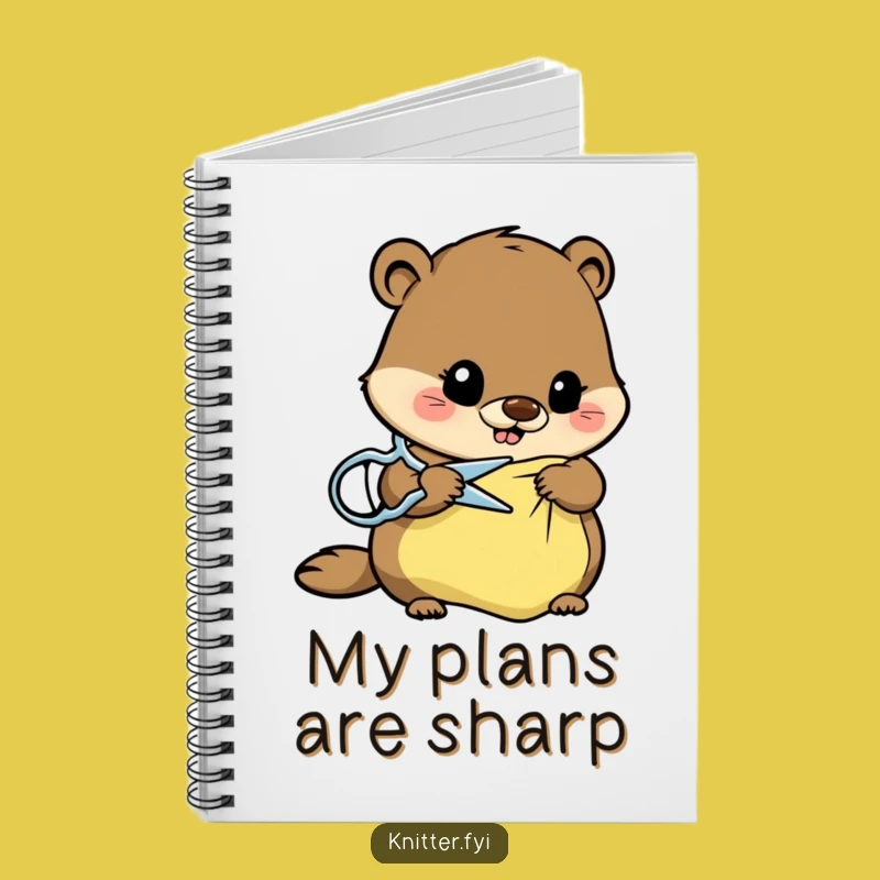 Funny Beaver Project Notebook: Hilarious Beaver Journal for Plans