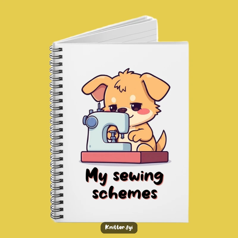 Funny Dog Sewing Notebook: Journal for Focused Sewists and Designers