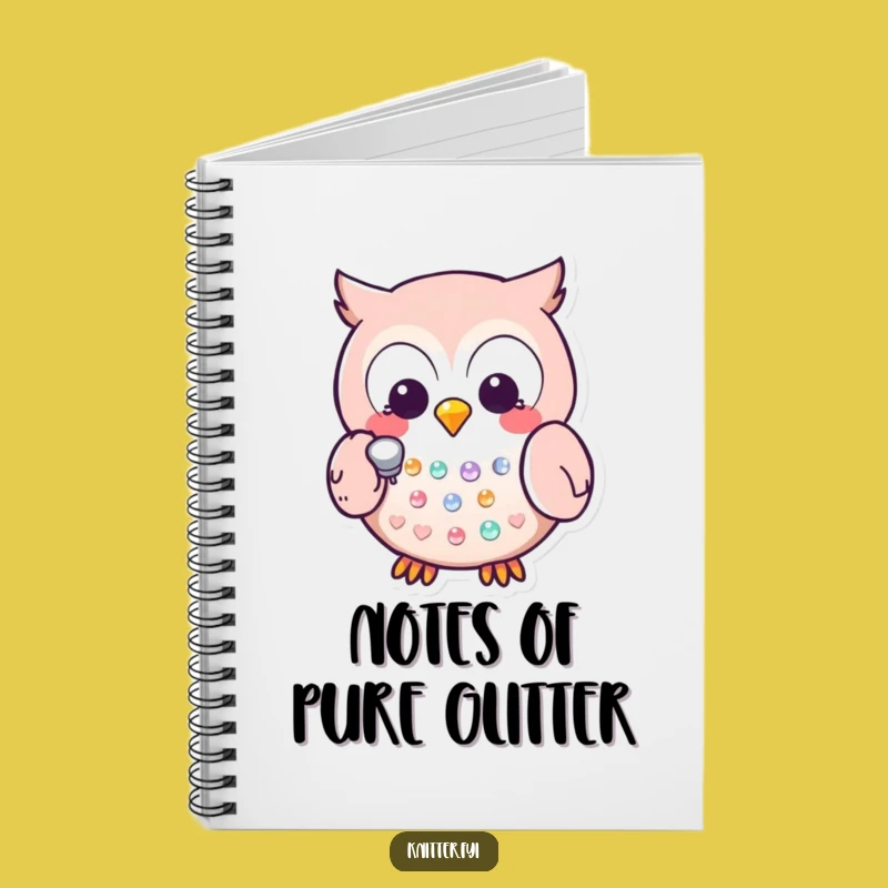 Funny Kawaii Owl Notebook: Thimble Crafting Journal - Hilarious Gift for Ideas