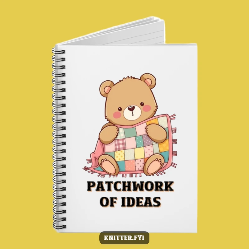 Funny Bear Notebook: Journal with Proud Quilting Bear, Perfect for Notes