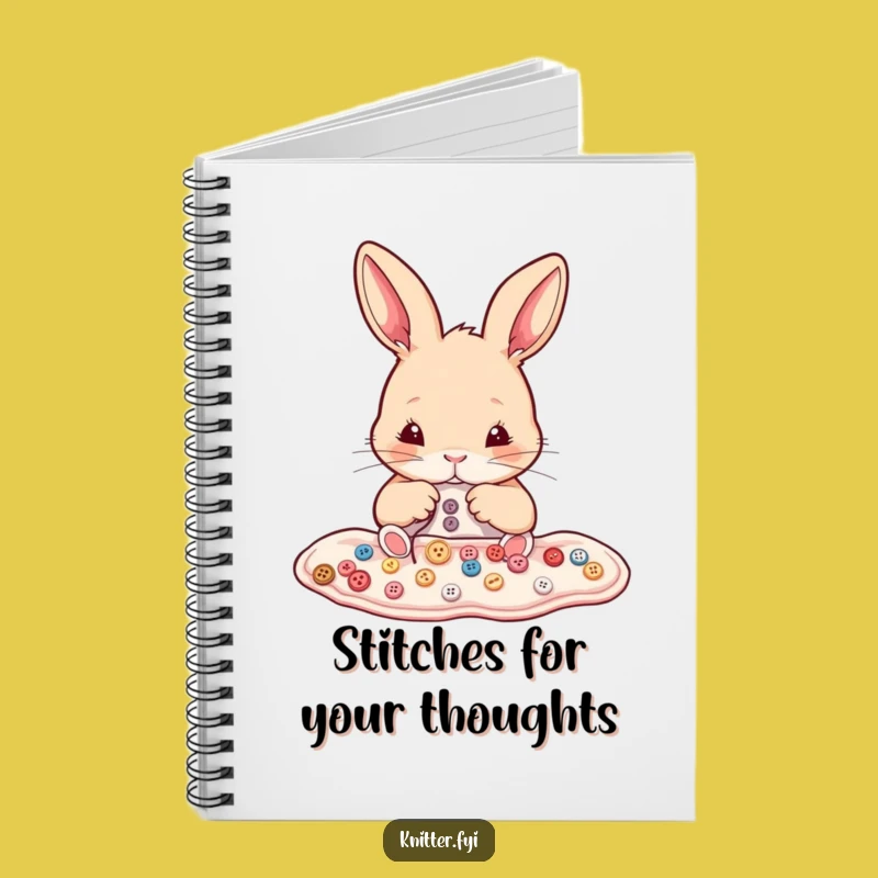Funny Rabbit Sewing Notebook - Organize Your Projects with This Hilarious Bunny Journal