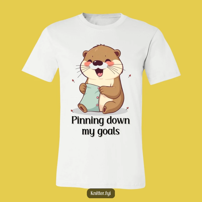 Funny Otter Crafting T-Shirt - Excited Pinner, Amazing Funny Gift
