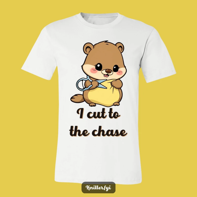 Funny Beaver Fabric Cutter T-Shirt: Hilarious Beaver Tee Gift