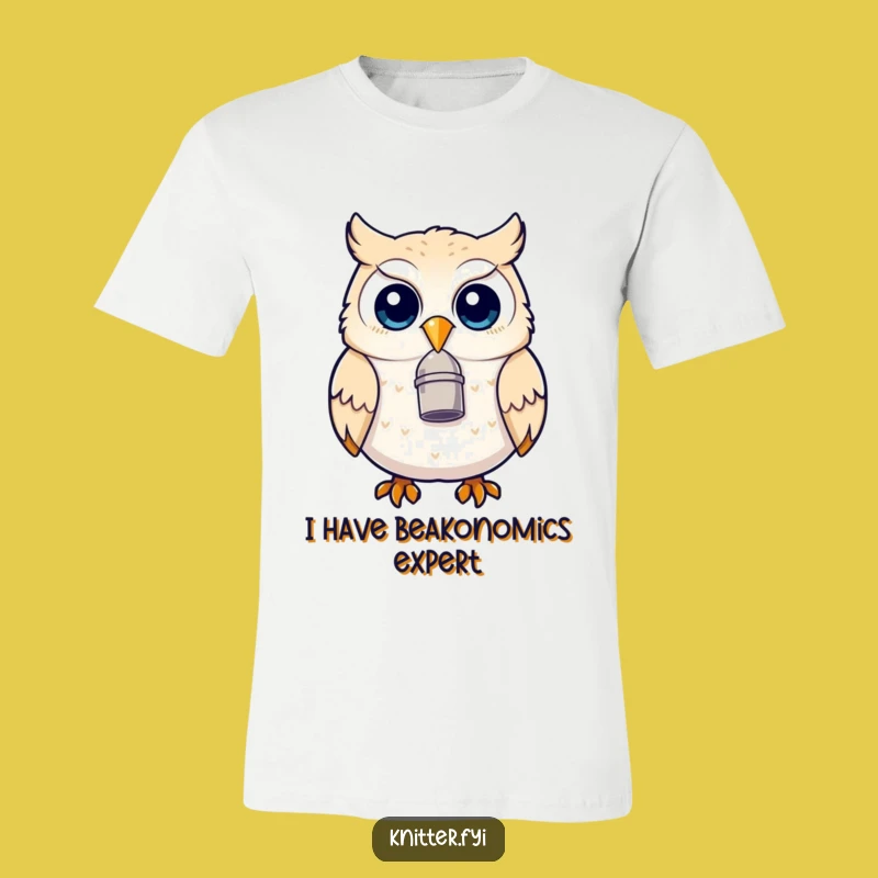 Funny Owl Thimble Beak T-Shirt - Hilarious Gift for Bird and Craft Lovers