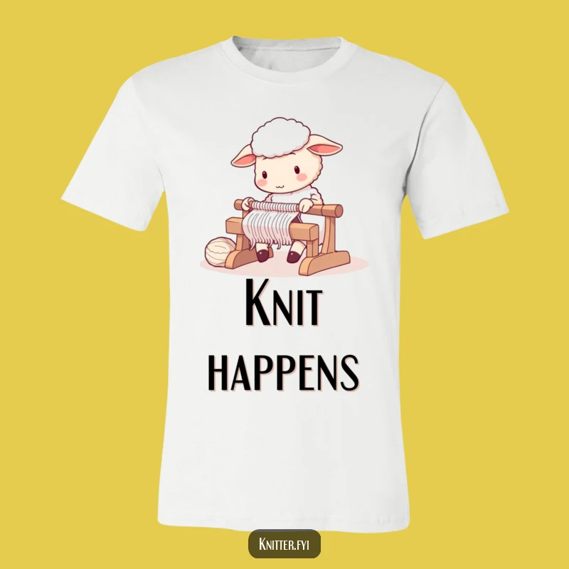 Funny Sheep Knitwear T-Shirt - Adorable Crafting Apparel Gift