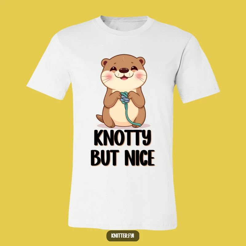 Funny Otter Knot T-Shirt - Skilled Critter Craft, Hilarious Funny Gift!