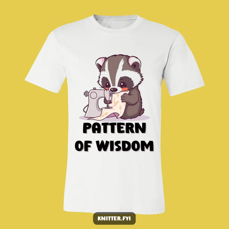 Funny Badger Sewing T-Shirt - Curious Critter Craft, Hilarious Funny Gift!
