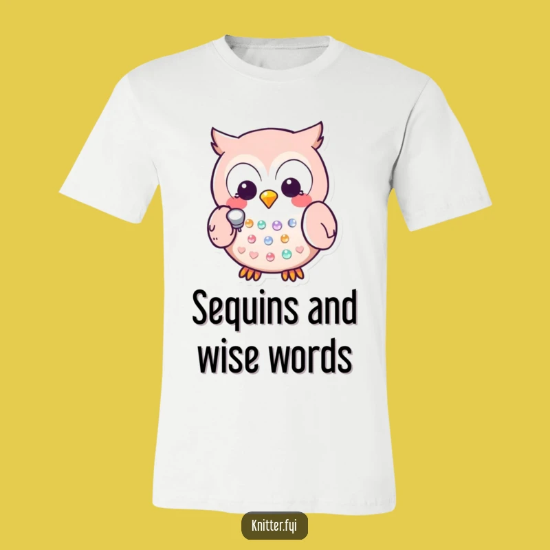 Funny Kawaii Owl T-Shirt: Thimble Crafting Fun - Hilarious Hooty Gift Tee