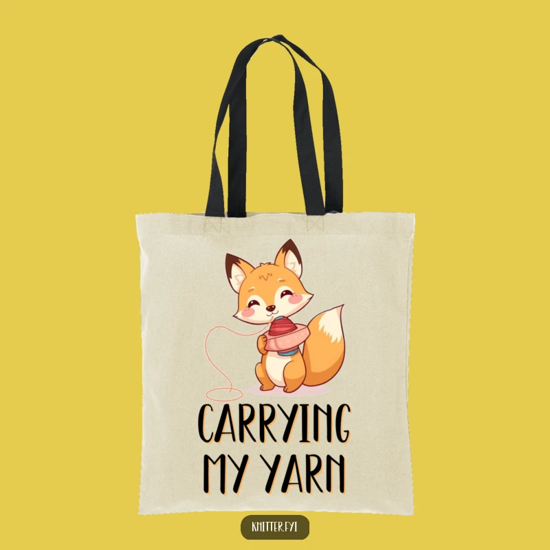 Funny Fox Tote Bag: Carry Your Essentials with Playful Style