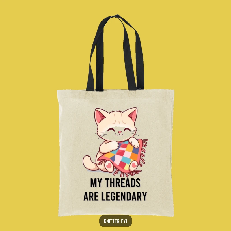 Funny Cat Sewing Tote Bag: Carry Your Crafts in Style with This Funny Gift