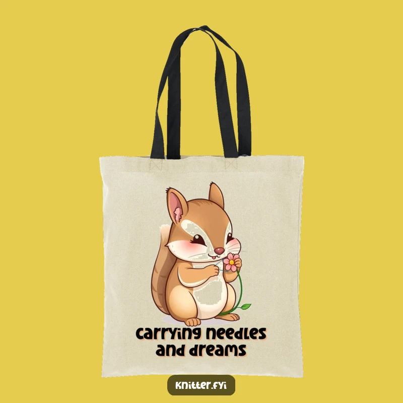 Funny Squirrel Stitching Tote Bag: A Hilarious Gift for Shoppers and Crafty Geniuses